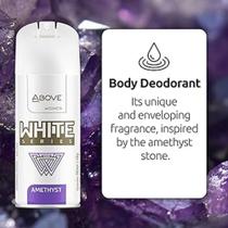ABOVE White Series Body Spray, Amethyst-Deodorant Spray-Masks Perspiration Odors-Long-Lasting