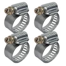 Abraçadeira Aço Carbono Rosca Sem Fim 13X19 - 14MM - 4 UND Borrachas Londrina