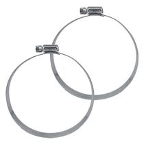 Abraçadeira Aço Galvanizado Rosca Sem Fim 102X121 - 14MM - 2 UND Borrachas Londrina