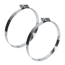 Abraçadeira Aço Galvanizado Rosca Sem Fim 127X146 - 14MM - 2 UND Borrachas Londrina