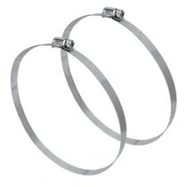 Abraçadeira Aço Galvanizado Rosca Sem Fim 197X216 - 14MM - 2 UND Borrachas Londrina