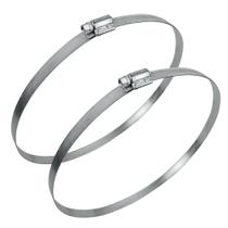 Abraçadeira Aço Galvanizado Rosca Sem Fim 241X260 - 14MM - 2 UND Borrachas Londrina