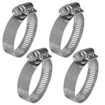 Abraçadeira Aço Galvanizado Rosca Sem Fim 38X51 - 14MM - 4 UND Borrachas Londrina