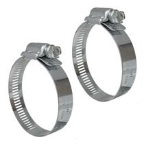 Abraçadeira Aço Galvanizado Rosca Sem Fim 51X64 - 14MM - 2 UND Borrachas Londrina