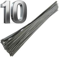 Abraçadeira Aço Inox 304 8mm x 500 mm Cinta Metal Inoxidavel Zip Tie Lacre Presilha Fitilho Termotape