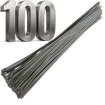 Abraçadeira Aço Inox 304 8mm x 500 mm Cinta Metal Inoxidavel Zip Tie Lacre Presilha Fitilho Termotape
