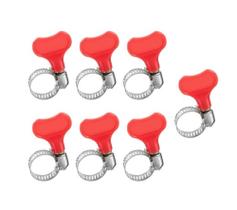 Abraçadeira Americana inox borboleta pressão 1/2 Ajuste Manual Mangueira 7 un
