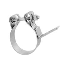 Abraçadeira cromada escapamento caminhão 5 polegadas c/ suporte reto Abraçadeira cromada escapamento caminhão 5 polegadas c/ suporte reto