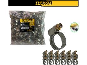 Abraçadeira de aço inox 10x16 mm alemão pacote c/ 100 pcs startools ar0258 Abraçadeira de aço inox 10x16 mm alemão pacote c/ 100 pcs startools ar0258