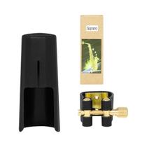 Abraçadeira De Couro Para Boquilha De Saxofone Com Fivela - Acessórios Para Instrumentos De Sopro