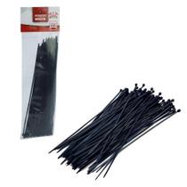 Abraçadeira de Nylon 100 Peças 2,5x200mm Preto