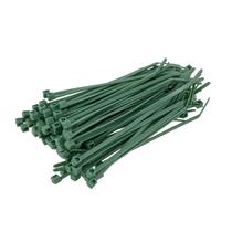 Abraçadeira de Nylon 2.5mmx100mm Verde Brasfort 50un