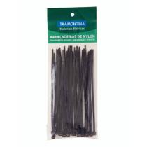 Abraçadeira de Nylon 200x4,8x1,5 mm Tramontina Preta Abraçadeira de Nylon 200x4,8x1,5 mm Tramontina Preta