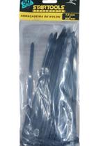 Abraçadeira de Nylon 20cm x 7,6mm com 50 Unidades - Preta
