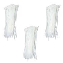 Abraçadeira De Nylon 2,5X200mm 100 Peças Branca Kit X3 Abraçadeira De Nylon 2,5X200mm 100 Peças Branca Kit X3