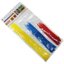 Abraçadeira de Nylon 3 Tamanhos Coloridas Cinta Plástica Fita 75 Peças