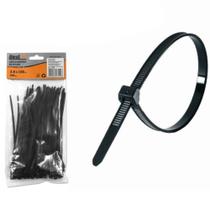Abraçadeira de nylon 3,6 mm x 15 cm 100 peças - BFH0748 (Preto) Abraçadeira de nylon 3,6 mm x 15 cm 100 peças - BFH0748 (Preto)