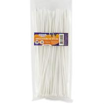 Abraçadeira de Nylon Branca 3,5x200mm BRW com 100 unidades Abraçadeira de Nylon Branca 3,5x200mm BRW com 100 unidades