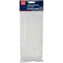 Abraçadeira de NYLON Branca 3,6X200MM - Pacote com 100 Peças Abraçadeira de NYLON Branca 3,6X200MM - Pacote com 100 Peças