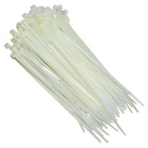 Abraçadeira de Nylon Branco 50 Uni Enforca Cinta Plastica Organizador de cabos 380mm x 4.8mm