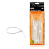 Abraçadeira de Nylon Foxlux Branca 140mm x 2,5mm com 100 Unidades Abraçadeira de Nylon Foxlux Branca 140mm x 2,5mm com 100 Unidades
