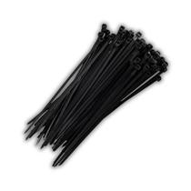 Abraçadeira de Nylon Plastica Preta 2,5 x 20 cm Media 100 un Abraçadeira de Nylon Plastica Preta 2,5 x 20 cm Media 100 un