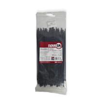 Abraçadeira de Nylon Preta 200mmX3,6mm - 100 Unidades Nove54
