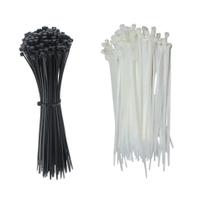 Abraçadeira De Nylon Preta/Branca 2.5 X 100mm 50un