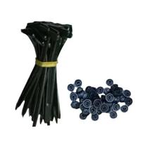 Abraçadeira De Nylon Reforçada Para Automotivo, Fixador Plástico, Clipe De Zíper, Ferramenta Para