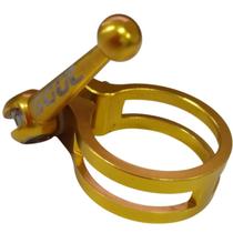 Abracadeira De Selim Com Blocagem 34.9 Aluminio Soul Dourada