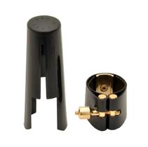 Abraçadeira Free Sax Couro C/ Ressonador Sax Alto