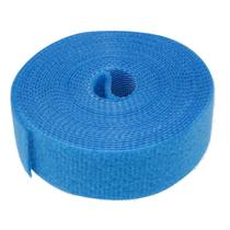 Abraçadeira Gancho e Laço em Tira Reutilizável para Cabeamento Rolo de 3 Metros x 2 cm - Azul Abraçadeira Gancho e Laço em Tira Reutilizável para Cabeamento Rolo de 3 Metros x 2 cm - Azul