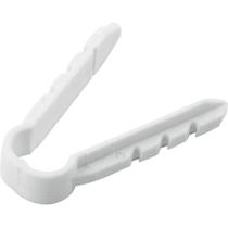 Abraçadeira Grampo, 6 mm, Branca, com 8 Peças, Vonder OstenVonder