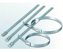 Abraçadeira Inox Para Fita Térmica Escapamento 150mm 4 Pçs Abraçadeira Inox Para Fita Térmica Escapamento 150mm 4 Pçs