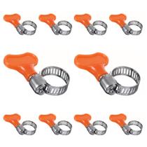 Abraçadeira Inox Rosca S/Fim Americana C/ Borboleta 3/4 10un Abraçadeira Inox Rosca S/Fim Americana C/ Borboleta 3/4 10un