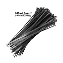 Abraçadeira Nylon 160X4,8mm Preta F7016 (100pç) Frontec