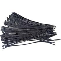 Abraçadeira Nylon 2,5 x 200mm Cinta Plástica Fita Preto 100 Peças Abraçadeira Nylon 2,5 x 200mm Cinta Plástica Fita Preto 100 Peças