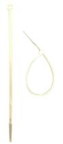 Abraçadeira Nylon 250mmx3,6 Branca Thompson Com 100 Abraçadeira Nylon 250mmx3,6 Branca Thompson Com 100