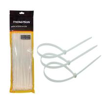 Abraçadeira Nylon 250x3,6mm Branco - Embalagem com 100 unidades - Thompson Abraçadeira Nylon 250x3,6mm Branco - Embalagem com 100 unidades - Thompson