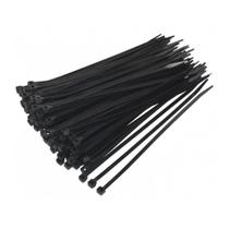 Abraçadeira Nylon 3,6 x 200mm C/ 100 Unidades Preta Abraçadeira Nylon 3,6 x 200mm C/ 100 Unidades Preta