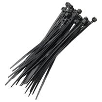 Abraçadeira Nylon 3x200mm 100 Uni proteção UV TroyaTools Preto