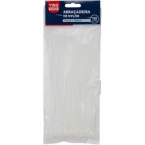 Abraçadeira NYLON Branca 2,5X200MM - Pacote com 100 Unidades
