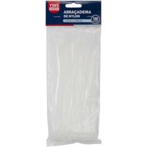 Abracadeira Nylon Branca 3,6X200Mm.