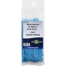 Abracadeira Nylon Brasfort Azul 2,5X100 50 Pecas 7293 Abracadeira Nylon Brasfort Azul 2,5X100 50 Pecas 7293