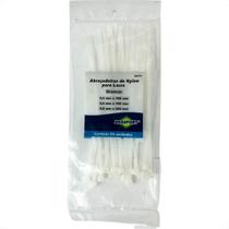 Abracadeira Nylon Brasfort Branca Kit 3 Medidas 45 Pecas 8619 Abracadeira Nylon Brasfort Branca Kit 3 Medidas 45 Pecas 8619