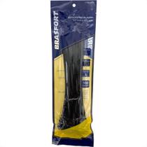 Abracadeira Nylon Brasfort Preta 3,6X300 100 Pecas 9016 Abracadeira Nylon Brasfort Preta 3,6X300 100 Pecas 9016