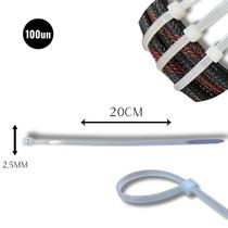 Abraçadeira Nylon Enforca 2,5 X 200Mm Kit 100 Cinta Plástica
