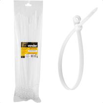 Abraçadeira Nylon para Parafusos 380 x 7,6 Branca com 100 Peças Vonder Abraçadeira Nylon para Parafusos 380 x 7,6 Branca com 100 Peças Vonder