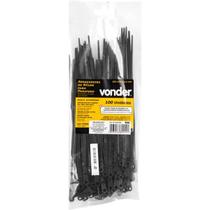 Abraçadeira Nylon Parafusos 200 x 3,6 mm Preta 100 Peças Vonder Abraçadeira Nylon Parafusos 200 x 3,6 mm Preta 100 Peças Vonder