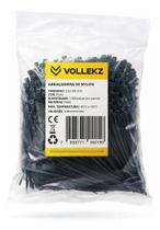 Abracadeira Nylon Plástica 2,5 X 100 Mm Preta 1000un Vollekz